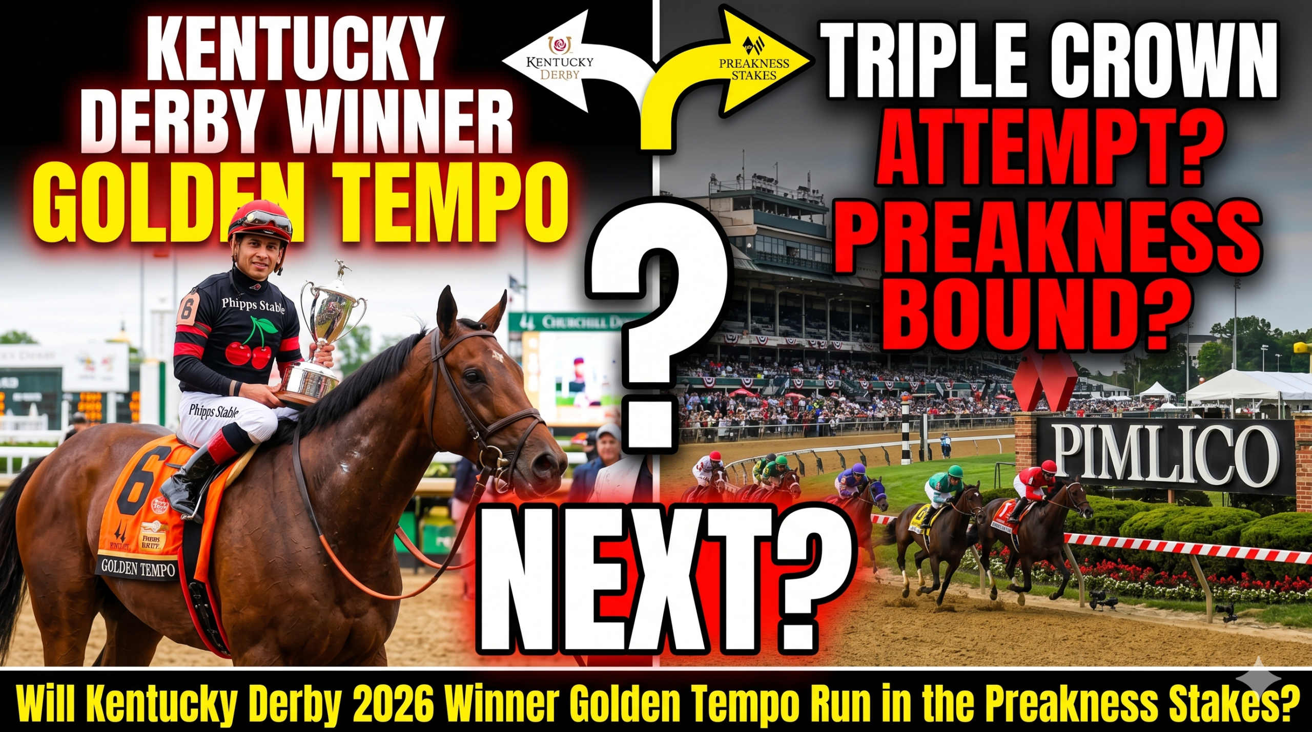 Kentucky Derby 2026 Winner Golden Tempo Run in the Preakness Stakes